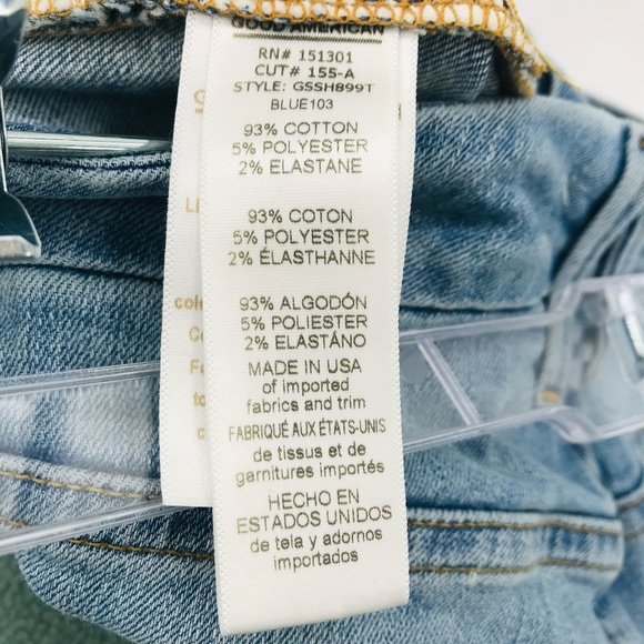 Good American High Rise Step Hem Jeans Size 26 - Picture 5 of 9